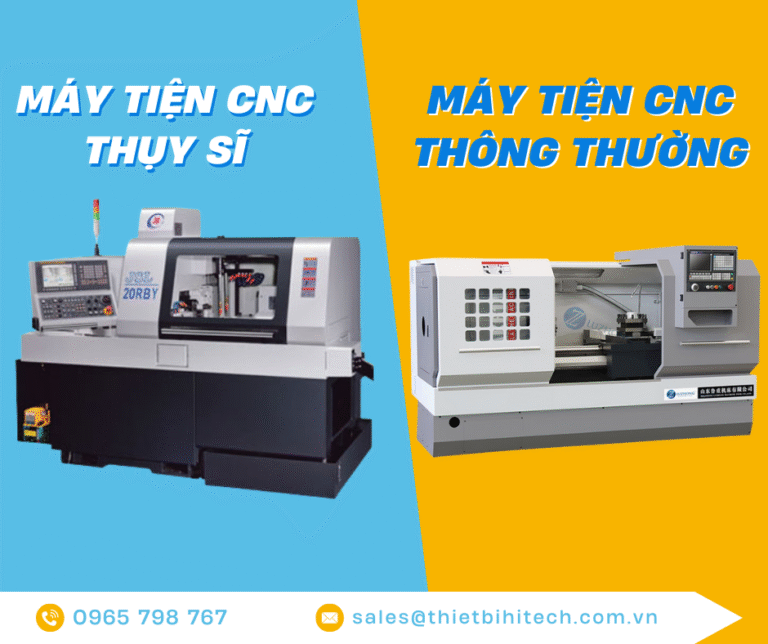 Máy tiện CNC Thụy Sĩ & Máy tiện CNC thông thường