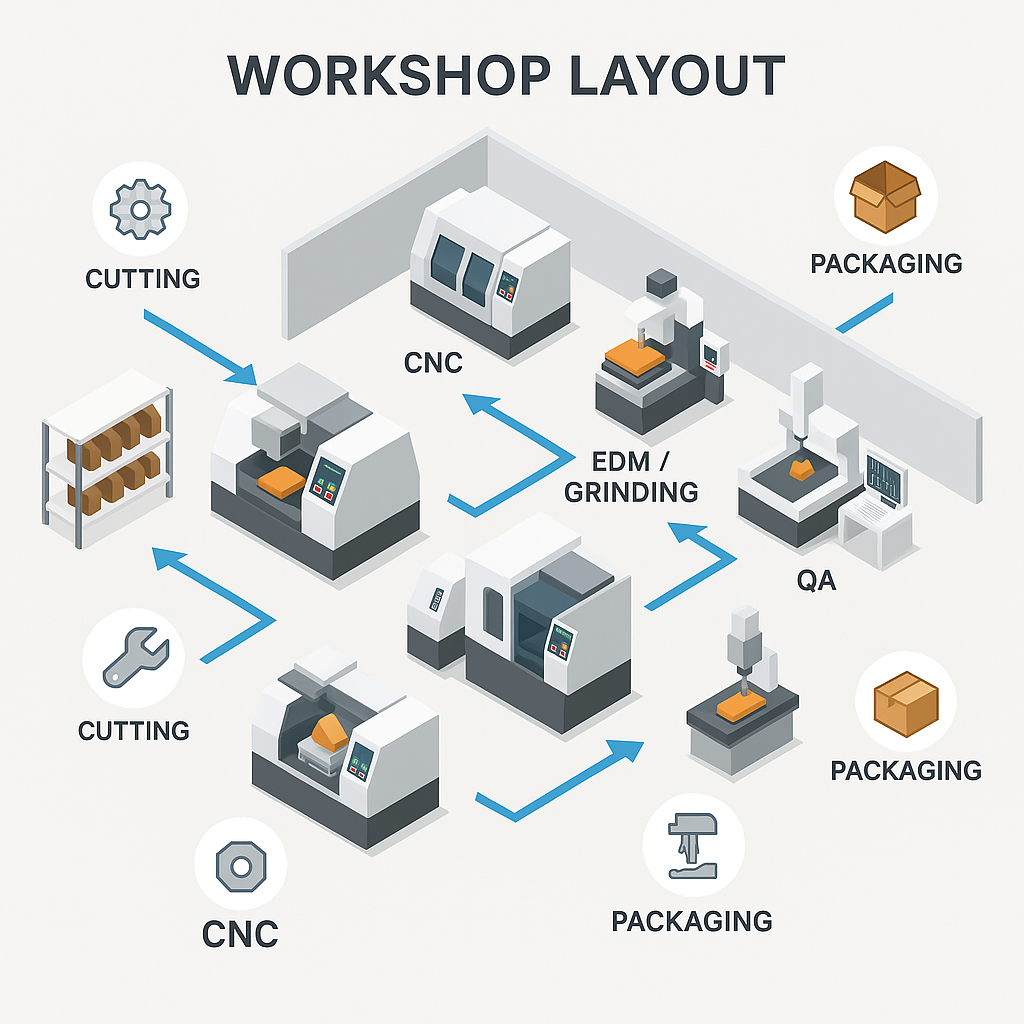set up workshop cơ khí tại KCN Liên Chiểu